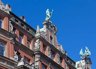Obraz premium Historisches Gebäude, Hamburg