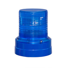 Blaulicht freigestellt vor weißem Hintergrund