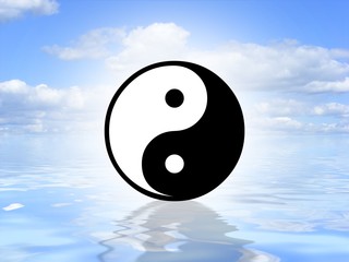 Yin Yang on water