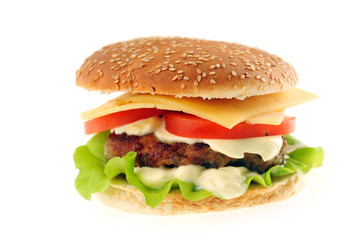 hamburger with cutlet