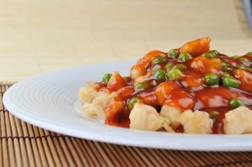 chicken with red sauce
