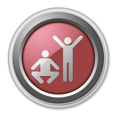 Red 3D Style Button "Exercise / Fitness"