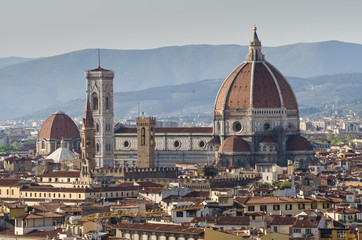 Fototapeta na wymiar Florencja - widok z Piazza Michelangelo