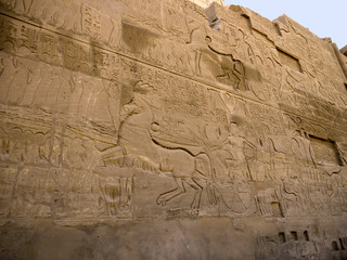 Battle of Kadesh in the Temple Complex at Karnak Egypt