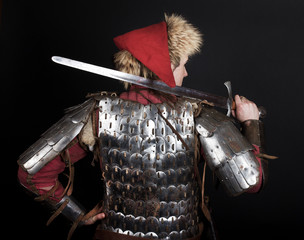 fighter is holding a sword