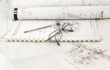Plans and glasses
