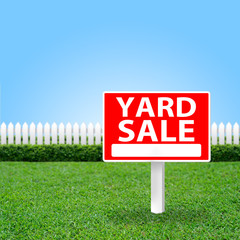 Yard sale sign