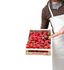 Fruttivendolo con fragole