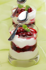 Quark mit roter Grütze