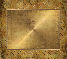 Grunge Gold Plate