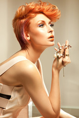 Young beautiful woman