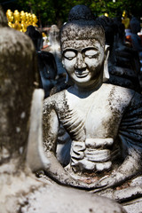 Buddha in Wat Laem Yang Nakhon Sawan. In Thailand