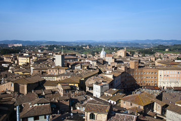 Fototapeta na wymiar Siena top view - Italy