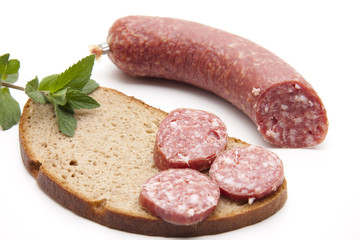 Salami auf  Brot
