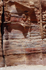 Petra: rochers stratifiés