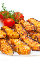Prepared Sterlet with tomatoes