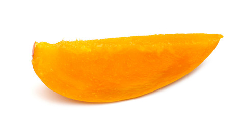 Naklejka na ściany i meble Fresh mango slice isolated on white