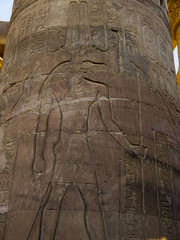 The temple to Sobek, the crocodile  god, Kom Ombo in Egypt