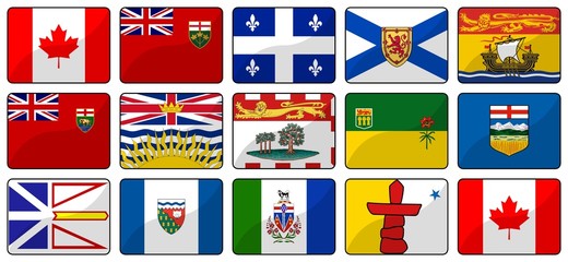 ensemble drapeaux canada