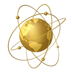 планета с орбитами © zinch