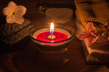 bougie d'ambiance institut massage