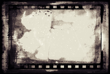 Obraz premium Grunge film frame with space for your image or text