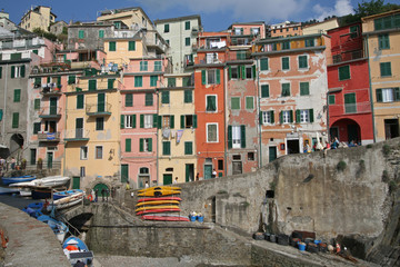 Fototapeta na wymiar Riomaggiore, Cinque Terre, Włochy.