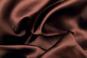 Brown smooth textile as abstract background