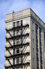 Fototapeta premium Urban housing and fire escape