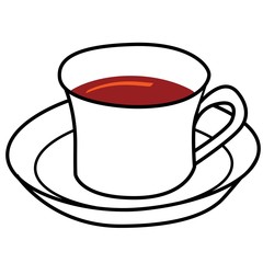 Cartoon of cup of coffee