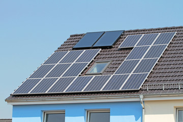 Photovoltaik auf Endreihenhaus