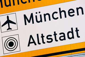 Verkehrsschild München