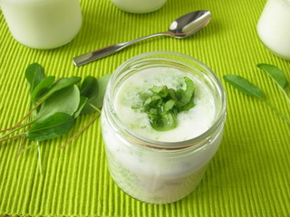 Joghurt Smoothie mit Sauerampfer