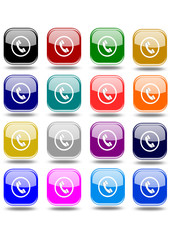 Set phone button various colors