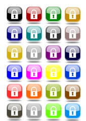 Set security buttons various colors