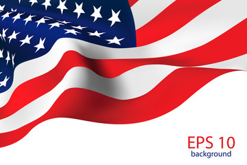 USA flag Vector