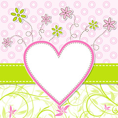 Template greeting card, vector