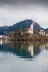 Fototapeta na wymiar Bled lake