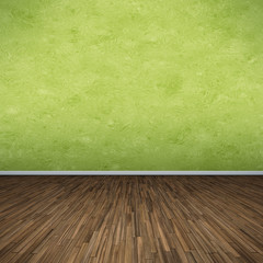 green floor