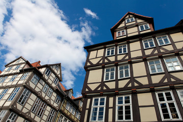 Historische Fachwerkhäuser in Hannover, Deutschland