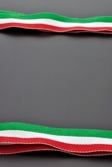 Cornice di nastro tricolore