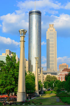 Centennial-Olympic Park in Downtown Atlanta, Georgia
