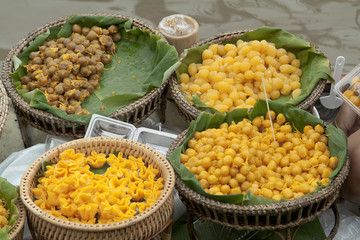 Thai dessert at floating market, Thailand