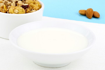 healthy muesli breakfast