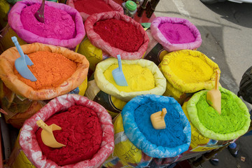 bright Indian colors ,Jaipur, Rajasthan,India