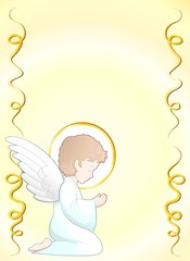Prima Comunione Angelo Sfondo-First Communion Angel Background-2
