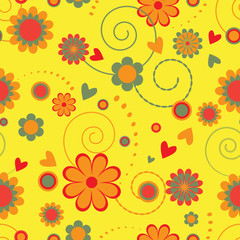Flower seamless background