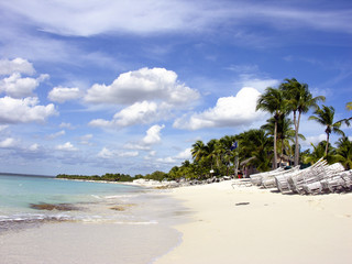 Obraz premium Caribbean Beach in Santo Domingo