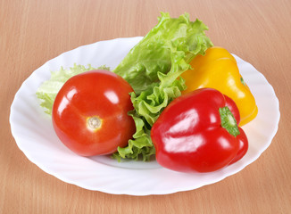Tomatoes and pepper
