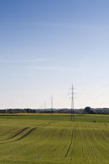 Power Pylons in the Field